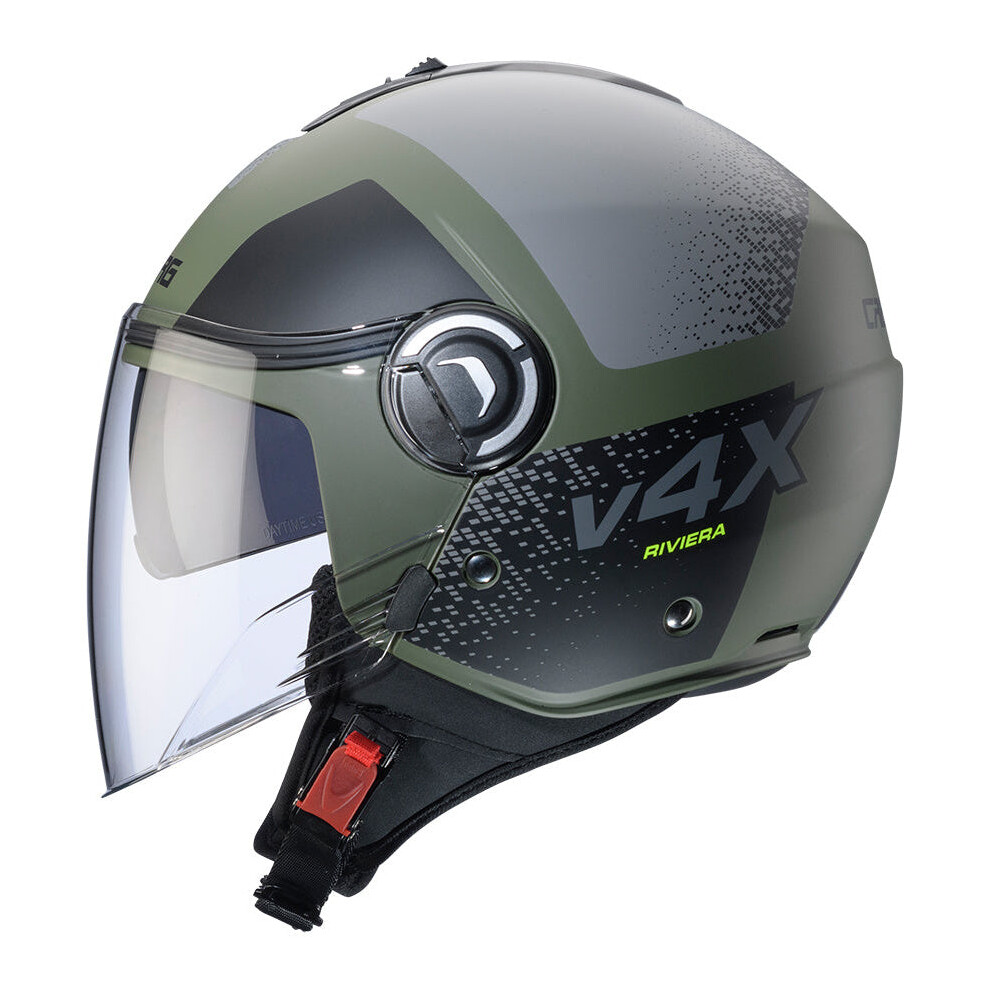 (L) Caberg Riviera V4x Alpha Matt Military Green / Black / Grey Green,Black,Grey 8002391092130