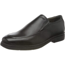 (3 UK, Black) Geox Boys Federico Leather School Shoes