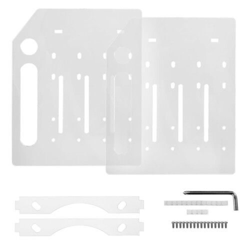 3.5 Inch Desktop Hard Disk Rack Transparent Acrylic Mechanical Hard Disk Cage External Hard Disk Storage Box 4 Layer 1
