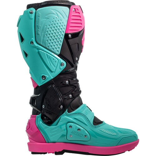 (EU 41) Sidi Crossfire 3 SRS CE Boots Black / Mint / Pink 1