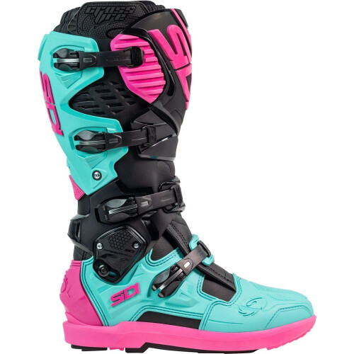 (EU 41) Sidi Crossfire 3 SRS CE Boots Black / Mint / Pink 2