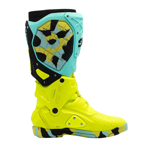 (EU 41) Sidi Crossair X CE Boots Mint / Fluo Yellow 2