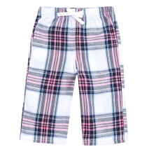 (0-6 Months, White/Pink Check) Larkwood Babies Tartan Lounge Trousers