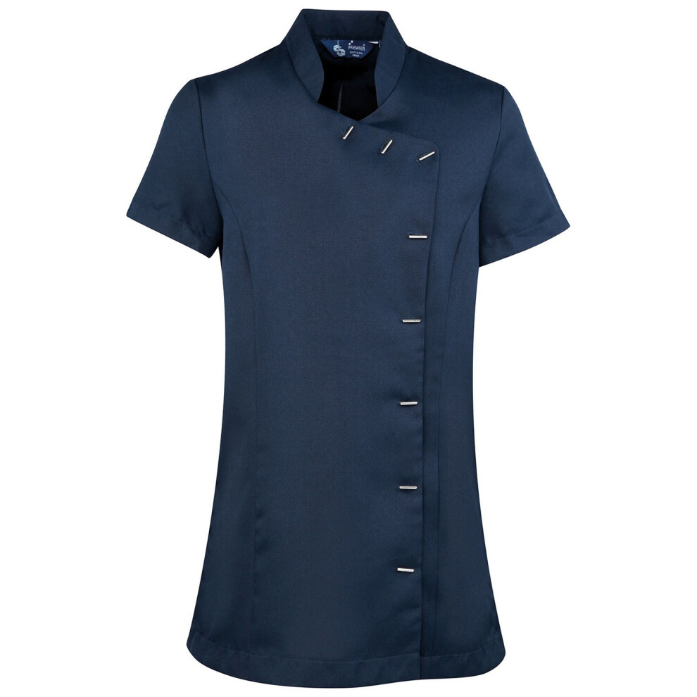 Premier Womens/Ladies Orchid Short-Sleeved Tunic (Navy) - Size 24 UK - Image 2