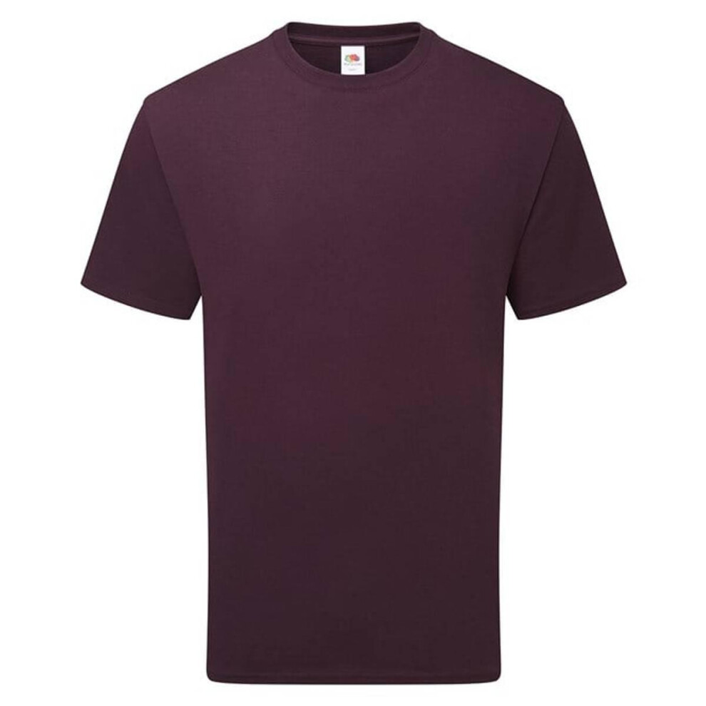 Fruit Of The Loom (S, Dark Plum) Unisex Adult Cotton T-Shirt