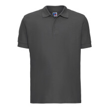 (S, Titanium) Russell Mens Ultimate Classic Cotton Polo Shirt
