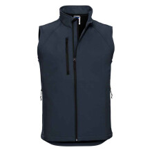 (XL, French Navy) Russell Mens Softshell Gilet