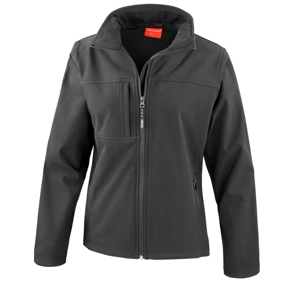 Result (18 Uk, Black) Womens/Ladies Classic Soft Shell Jacket
