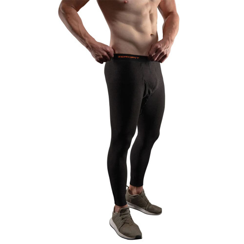 (S) ZeroFit Ultimate Heatrub Base Layer Leggings Black 2