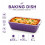 Baking Dish Purple Ceramic Roaster Handles Rectangular 22.5cm Oven Casserole 4Pc 5