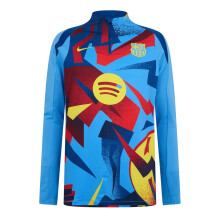 (XXL, Blue/Yellow) Nike Mens Pre-Match FC Barcelona Sweatshirt