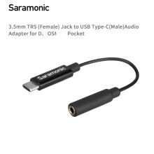Adaptador de microfone sem fio - RNCYN - SR-C2006 - USB-C - Para câmera - Plástico - Molde proprietário - Novo