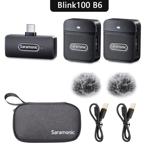 Ασύρματο μικρόφωνο διπλού καναλιού RNCYN Blink100 2.4GHz