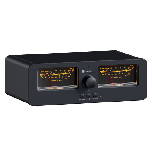 Audio switcher with VU meter - RNCYN - 2-in-2-output - Dual analog - VU meter - Display panel