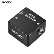 Pedal de efectos para guitarra - RNCYN - PURE BUFFER - Estabilizador de señal - Carcasa metálica - Compacto - Boost Buffer