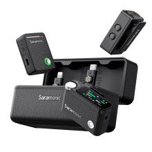 Micrófono de solapa inalámbrico - RNCYN - Reducción de ruido - Código de tiempo - Compatibilidad con USB-C