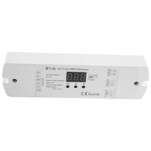 4X AC100V - 240V 288W 2CH Triac DMX LED Dimmer, Dual Channel Output Silicon DMX512 Led Controller Digital Display S1-D