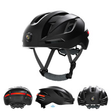 Bluetooth Fietshelm voor Buiten met 1080P Camera & GPS - Veiligheid en Technologie Gecombineerd Black