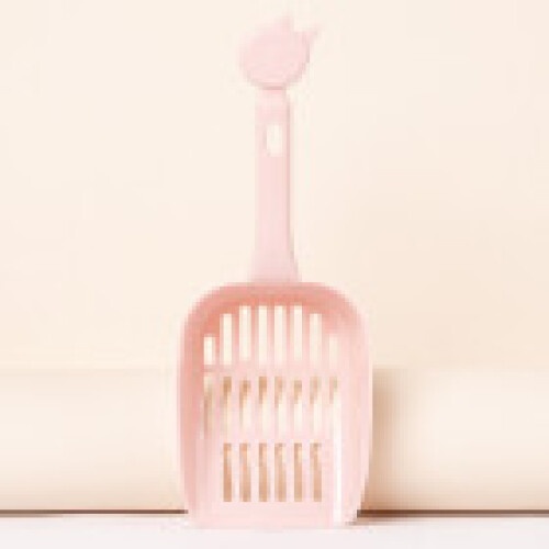 (Pink,259.5cm)Highquality Cat Scooper With Thickened Plastic Mesh Pet Waste Cleaning Tool