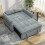 Homcom HOMCOM 2 Seater Sofa Bed, 3-in-1 Sleeper Sofa with Adjustable Backrest 9