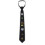 Black Polyester Tie With Clover Pattern For Adults And Accessories Costume 1