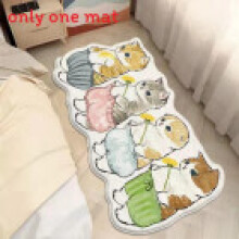 (Style 21, 40x60cm) Shape Mofusand Cartoon Floor Mat With Polyester Fabric For Home And Office