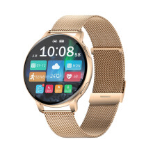 Montre intelligente en métal doré - RNCYN - S53 - Écran tactile 1.39 pouces - Modes sportifs - Surveillance de la santé