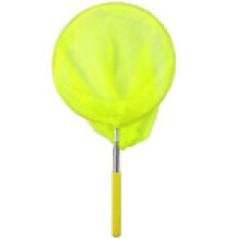 (Yellow)Poignée télescopique extensible pour enfants pêche punaise papillon attrape insectes filet maille