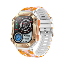 Montre intelligente multifonction - RNCYN - KR80 - Altitude - Pression d'air - Boussole - Appels BT - 100+ modes sport