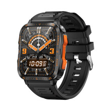 Montre intelligente d'extérieur - RNCYN - KT79 - Lampe de poche LED - Écran HD 1.96 pouces - Appel BT - Étanche IP68