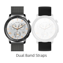 Montre intelligente pour dames - RNCYN - Écran AMOLED 1.32 pouces - Appel BT - Moniteur de fréquence cardiaque