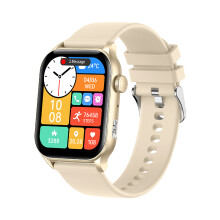 Montre intelligente avec lampe de poche LED - RNCYN - KR86 - Appels BT - Tracker santé - Moniteur de fréquence cardiaque