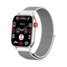 Montre intelligente avec lampe torche LED - RNCYN - KR86 - Appels BT - Tracker santé - Moniteur de fréquence cardiaque