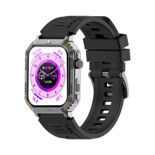 Montre intelligente - RNCYN - 1.96 pouces - G106 - Noir - Appel BT - Surveillance du sommeil