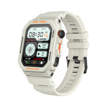 Montre intelligente GPS - RNCYN - FT61 - Écran HD 1.75" - Blanc - 380 mAh - IP68 - Support Alexa - App Fitbeing