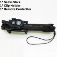 (Black) Tripod Extendable Bluetooth Remote Shutter Selfie Stick For Holder Mobile Phone