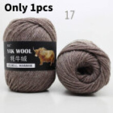 (Brown Camel)Sciarpe colorate tessitura a mano filato lana maglia fatte a mano cappello caldo fornitura artigianato