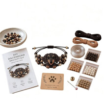 DIY Beaded Bracelet Making Kit, Animal Bracelet  Set with Pet Shapes, Beginner Bead Art Kit, Careful Handmade Gift