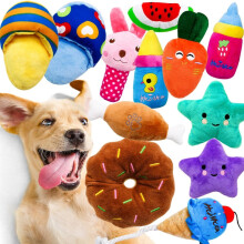 Phoesky Plüschhunde-Spielzeugset - interaktiv - lustig - Fruchtfiguren