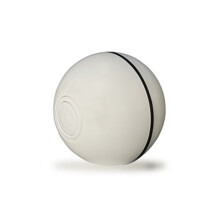 Phoesky Inteligentná loptička pre domáce zvieratá - Nabíjateľná cez USB - 6,5 cm - Laserové LED - Biela - Materiál ABS