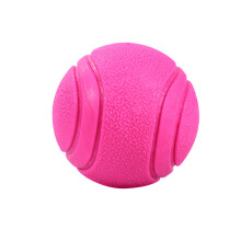 Hundeball aus Gummi - Phoesky - Elastisch - Unifarben - Rosa - 5 cm