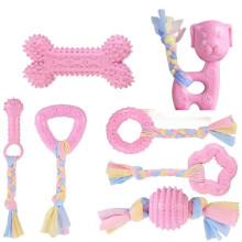 Hondenspeelgoedset - Phoesky - 6 tot 7 stuks - Bijtbestendig - TPR bijtstaaf