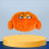 Plüsch-Hundeball - Phoesky - Modern-klassischer Stil - Selbstrollend - Hüpfend - Orange 1