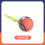 Smart Bouncing Ball for Pets - Phoesky - 45mm - Silicone - Orange - Interactive - Automatic 1
