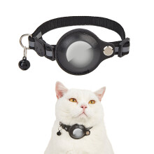 Collier pour chat anti-perte - Phoesky - Nylon - 33x1 cm - Noir - Pour chat et chiot - Accessoire coloré