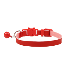 Collier de dressage pour chien - Phoesky - PU - 1.0x20~28 cm - Rouge - Petite cloche - Style moderne