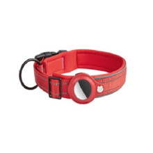 Phoesky Dog Locator Collar - Anti-loss - Padded - Metal Buckle - Adjustable - Red - XL - Nylon