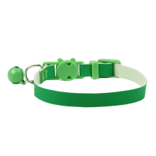 Collier de dressage pour chien - Phoesky - PU - 1.0*20 ~ 28 cm - Blanc - Cloche intégrée - Style moderne