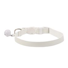 Collier de dressage pour chien - Phoesky - PU - Blanc - 1.0x20~28 cm - Petite cloche - Style moderne