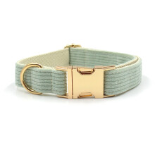 Collier pour chien en velours côtelé - Phoesky - Motif rayé - Gravé au laser - Respirant - Boucle en métal - Réglable